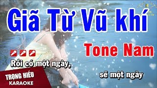 Karaoke Giã Từ Vũ Khí Tone Nam Nhạc Sống  Trọng Hiếu [upl. by Land]