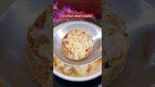 Stuffed Mushrooms……youtubeshorts food trending mushroom [upl. by Leffert]