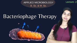 APPLIED MICROBIOLOGY  Bacteriophage Therapy  in Hindi  B Sc amp M Sc [upl. by Acissehc]