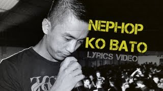 Laure  Nephop ko bato Lyrics video [upl. by Kerrie]