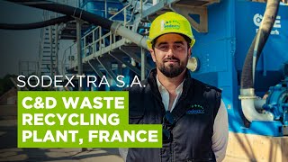 Sodextra SA France Invests in new 135tph Wash Plant For CDampE Waste Recycling From CDE [upl. by Aicirt]