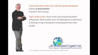 Small Business Expert Jim Blasingame with Brad Huisken October 10 2012 [upl. by Fronnia874]