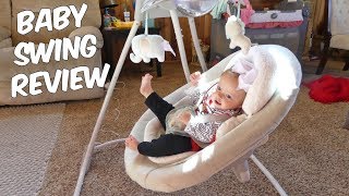 INGENUITY InLighten Cradling Swing REVIEW [upl. by Dnomrej]