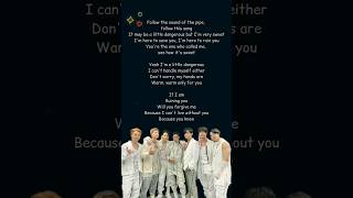 Pied piper BTS lyrics btslyrics bts btsarmy kpop piedpiper [upl. by Ecydnac340]