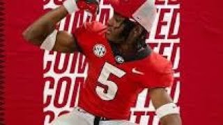 Ny Carr 4 Star ⭐⭐⭐⭐WR Commits To Georgia  Career Highlights [upl. by Frodine]