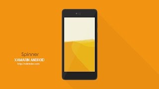 Xamarin Android Tutorial  Spinner [upl. by Juline]