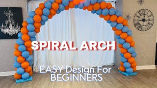 How To Make A Spiral Balloon Arch  DIY StepByStep [upl. by Sirej353]