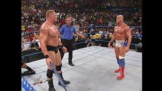 Brock Lesnar Kurt Angle amp Zach Gowen Vs Big Show amp Team Angle 07242003 22 [upl. by Esilehc541]