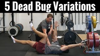 5 Best Dead Bug Variations  Core Progressions and Regressions [upl. by Channing]