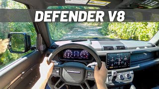 2023 Land Rover Defender V8  POV TEST DRIVE [upl. by Yecies]