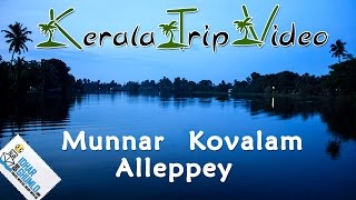 kerala Tourism video quot Munnar alleppey and Kovalamquot [upl. by Airdnaz]