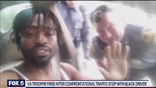 Virginia state trooper off force after traffic stop viral video  FOX 5 DC [upl. by Ymeon]