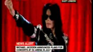 Michael Jackson  This Is ItThe king of pop Announces his comeback for the O2 Arena in London [upl. by Ebsen480]