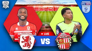 KEEPER BLUNDER DENIES BORO Middlesbrough 11 Sunderland  Championship Watch Along [upl. by Darcia]