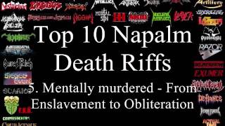 Napalm Death Top 10 Riffs [upl. by Babbette]