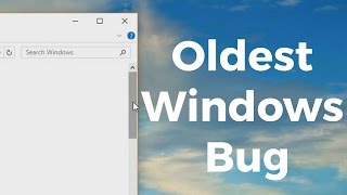 The Sroll Bug  Oldest Windows Bug [upl. by Debee]