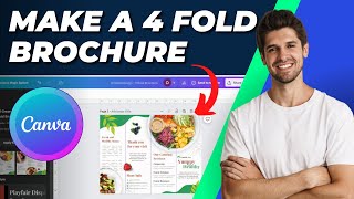 How To Make A 4 Fold Brochure In Canva [upl. by Akitahs176]