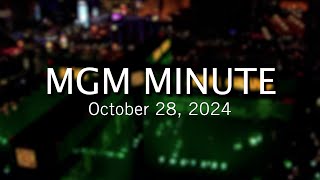 MGM Minute  October 28 2024  MGM Resorts [upl. by Elconin116]