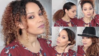 CurlyHair ⎮10 coiffures pour cheveux Bouclés⎮ Amivi Makeup [upl. by Sandor]