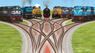 Train New Games 🎮  Railgadi Crossings Railroad🚸 Tracks  train sim 2024 indianrailways [upl. by Coonan]