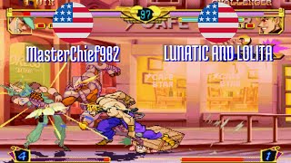 jojobanr1 MasterChief982 US vs LUNATIC AND LOLITA US JoJo HFTF jojoban Fightcade Sep 5 [upl. by Halpern900]