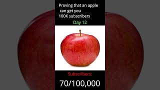 Apple Day 12 Until 100K Subs milestone subscribe Beatthatbreadguy funny greenscreen shorts [upl. by Venice]