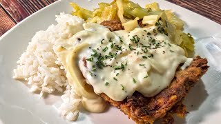 Air Fried Pork Chops  Pork Chops In the air fryer Air Fried Pork Chops with white Gravy [upl. by Enyehc]