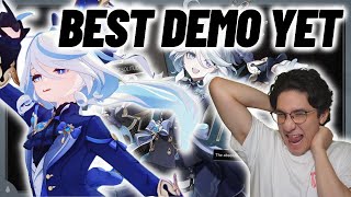 THE BEST DEMO EVER  quotFurina All the Worlds a Stagequot REACTION [upl. by Yrahk852]