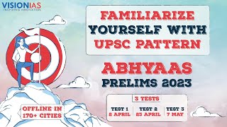 Abhyaas Prelims 2023  2 April 23 April 7 May  170 Cities  Offline Only [upl. by Tonjes]