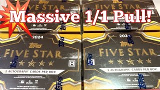 🤯10000 11 PULL AGAIN NEW RELEASE 2024 TOPPS FIVE STAR BASEBALL CARDS [upl. by Ulrikaumeko831]