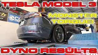 Tesla Model 3 on the Dyno puts down big Torque Numbers [upl. by Inacana]