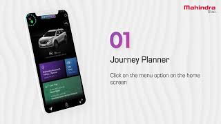 Mahindra XUV7OO AdrenoX Connect Journey Planner [upl. by Nwahsir85]