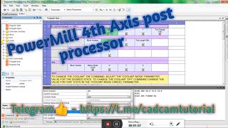 PowerMill 4 Axis Post Processor [upl. by Vyner]