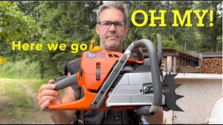 Unboxing The Husqvarna 572 xp G  What a Chainsaw should be [upl. by Lenrad282]