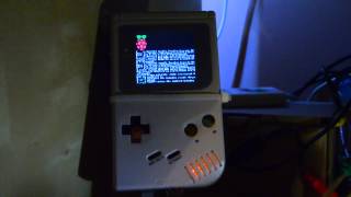 Raspberry Pi screen  Installed and configured inside the Game Boy PC [upl. by Arny]