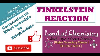 Finkelstein Reaction  halogen exchange reaction class 12  Haloalkanes  Organic Chemistry [upl. by Raclima]