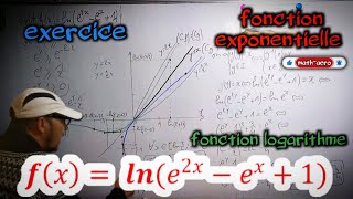 Exercice Etude Fonction logarithmeExponentielle  2bac [upl. by Ithnan103]