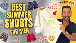 BEST BOXER SHORTS FOR MEN IN INDIA  BUDGET SUMMER SHORTS UNDER RS 500  Underwear Guide  ANKIT TV [upl. by Eelarak]