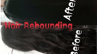 Hair rebounding  how look hairs after rebounding [upl. by Hrutkay]