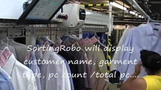 Dry Cleaners Assembly  Sorting Conveyor System [upl. by Kosak]