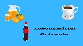 WORTSCHATZ die GETRÄNKE A1 I 23 Deutsch lernen Learn German [upl. by Ztirf911]