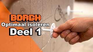 Harde Isolatieplaten Bevestigen aan de Muur  Optimaal Isoleren [upl. by Wolliw454]