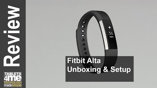 NEW fitbit Alta Unboxing and Setup [upl. by Enelcaj]