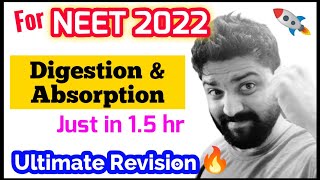 Digestion amp Absorption In Just 15 hour🔥🔥 Ultimate Revision Series  Neet 2022 [upl. by Christin]