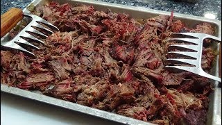 Smoked Slow Cooker Shredded Beef Chuck Roast [upl. by Llenrag]