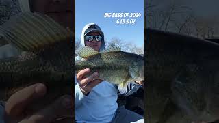 The biggest Bass of 2024 fishing bigbass largemouthbassin [upl. by Mahgirb44]