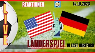 LIVE  Länderspiel USA vs Deutschland  Reaktionen [upl. by Ayote]