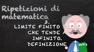 3 Limite finito per x che tende a infinito Definizione [upl. by Natam]