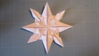 Comment réaliser une étoile de noël en papier origami [upl. by Valentijn]