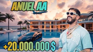 Así es la lujosa vida de ANUEL AA  fortuna joyas casas coches y mucho mas [upl. by Hosea]